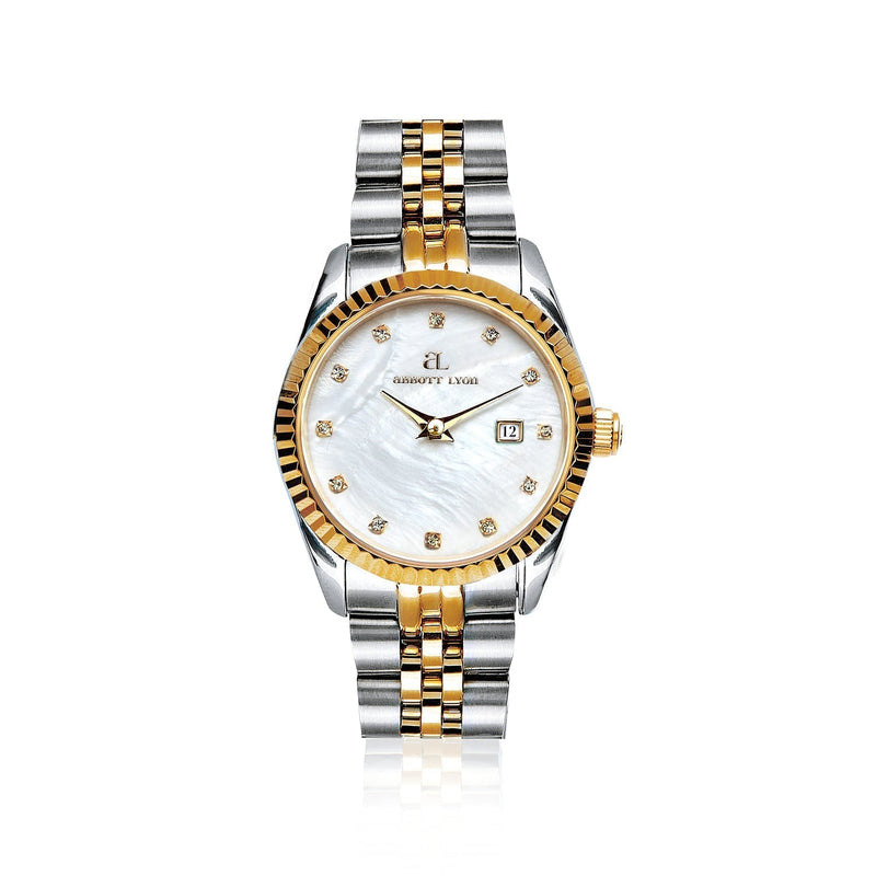 Mini Two Tone Pearl Link Belgravia 30 Watch