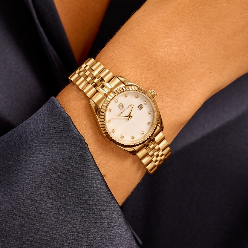 Mini Gold Pearl Link Belgravia 30 Watch