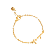 Mini Me Signature Name Bracelet (Gold)
