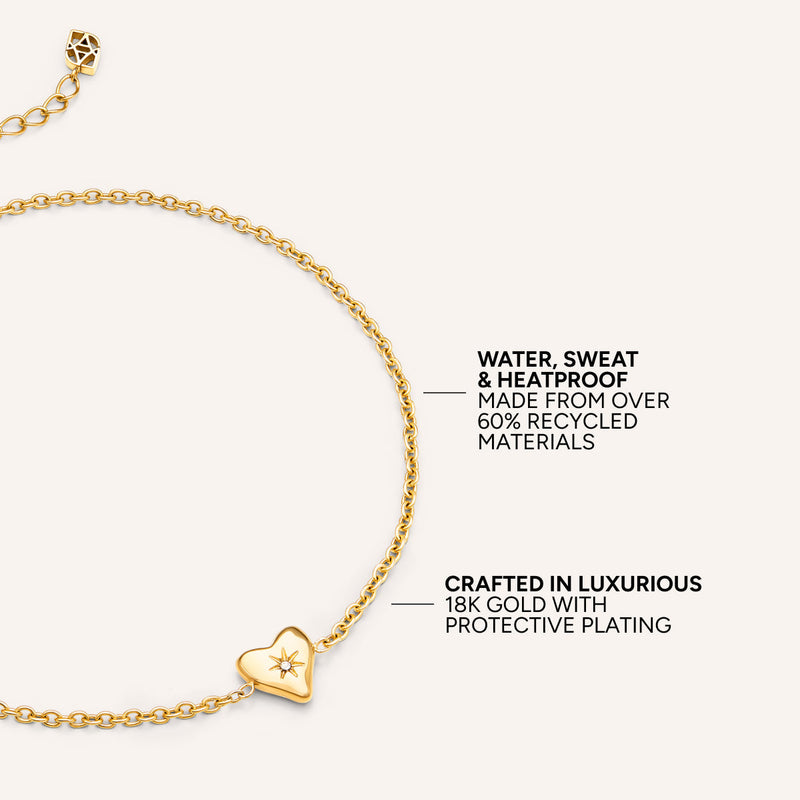 Molten Heart Little Luxe Bracelet (Gold)