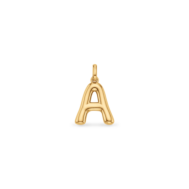 Molten Initial Pendant (Gold)