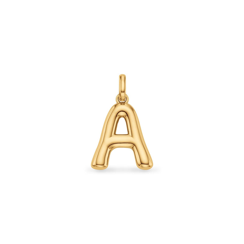 Molten Initial Pendant (Gold)