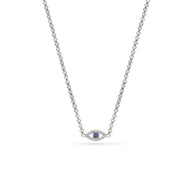 Custom Evil Eye Necklace (Silver)