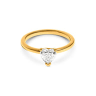 Heart Cut Solitaire Ring 1ct (Gold)