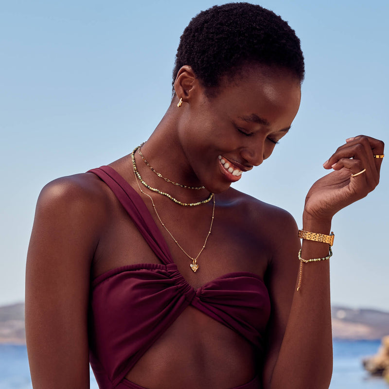 Ocean Charm Necklace (Gold)