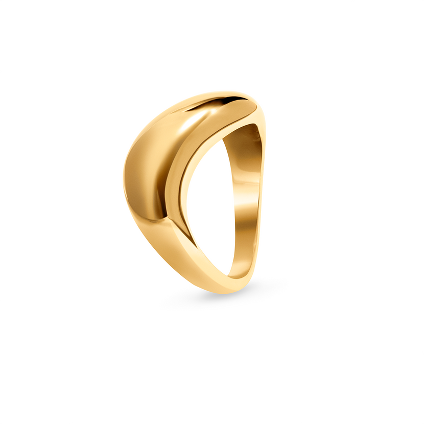 Statement Molten Ring (Gold)