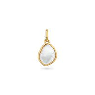 Organic Moonstone Pendant (Gold)