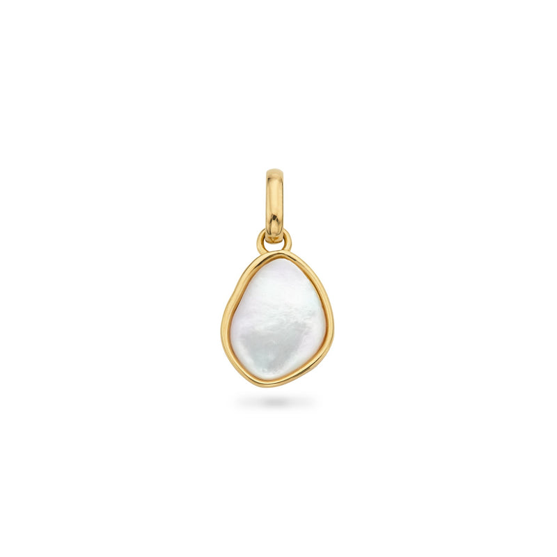 Organic Moonstone Pendant (Gold)