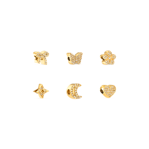 To The Moon & Back Charms (Gold)