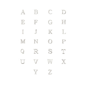 Made Mine Charms - Didot Initial Charm (Silver)