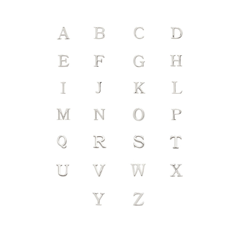 Made Mine Charms - Didot Initial Charm (Silver)