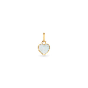 Pearl Heart Pendant (Gold)