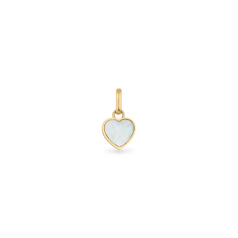 Pearl Heart Pendant (Gold)