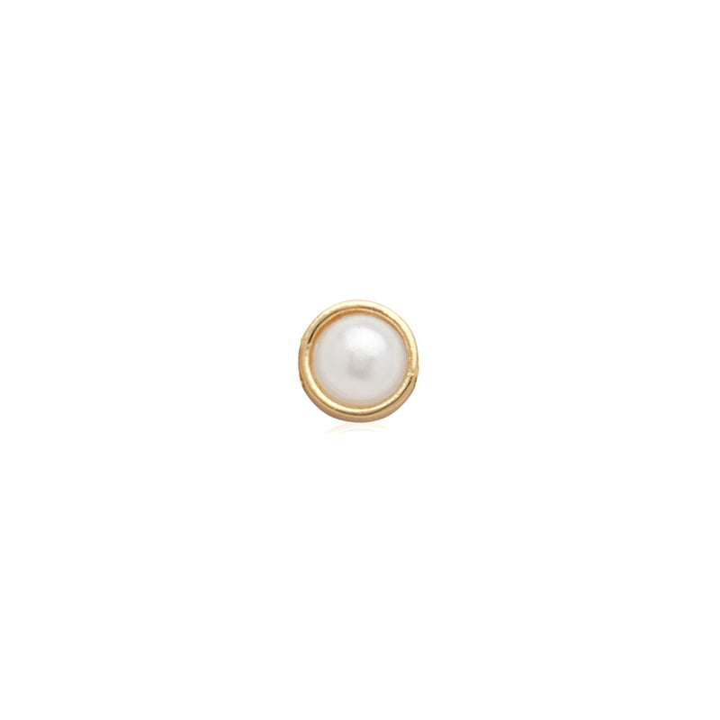 Made Mine Charms - Pearl Charm (Gold)
