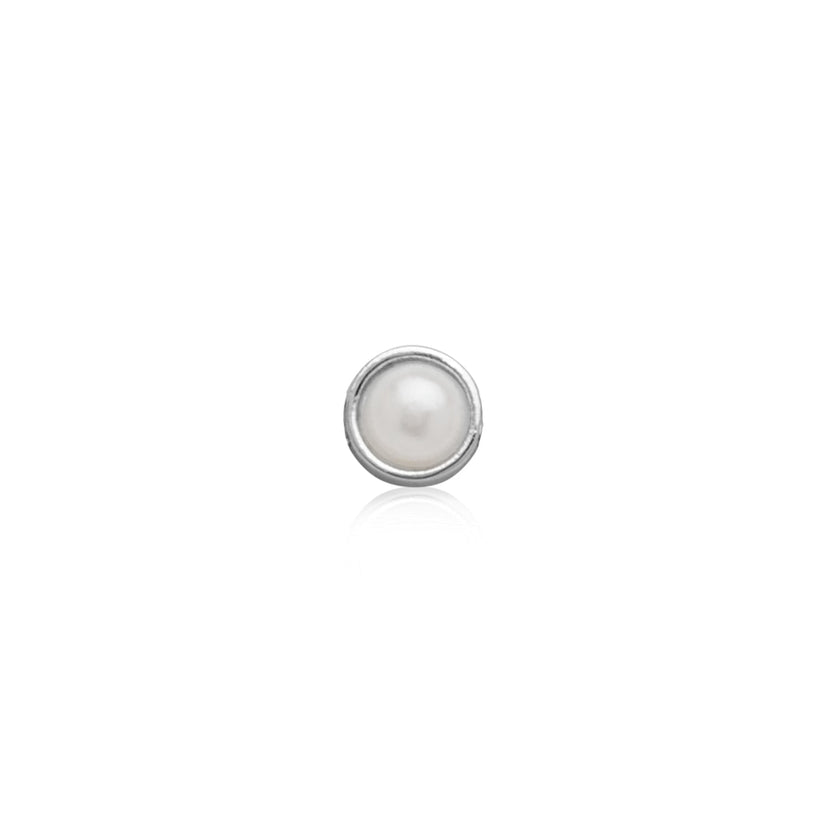 Made Mine Charms - Pearl Charm (Silver)
