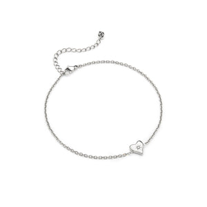 Molten Heart Little Luxe Bracelet (Silver)