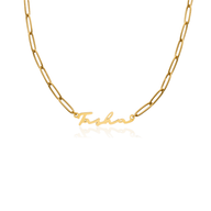 Signature Name Necklace (Gold) (Copy)