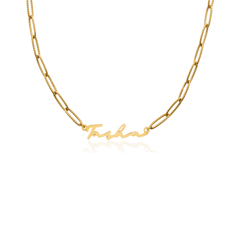 Signature Name Necklace (Gold) (Copy)