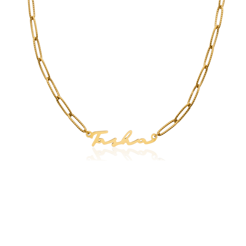Signature Name Necklace (Gold) (Copy)