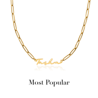 Signature Name Necklace (Gold) (Copy)