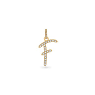 Pavé Initial Pendant (Gold)
