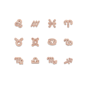 Made Mine Charms - Pavé Zodiac Charms (Rose Gold)