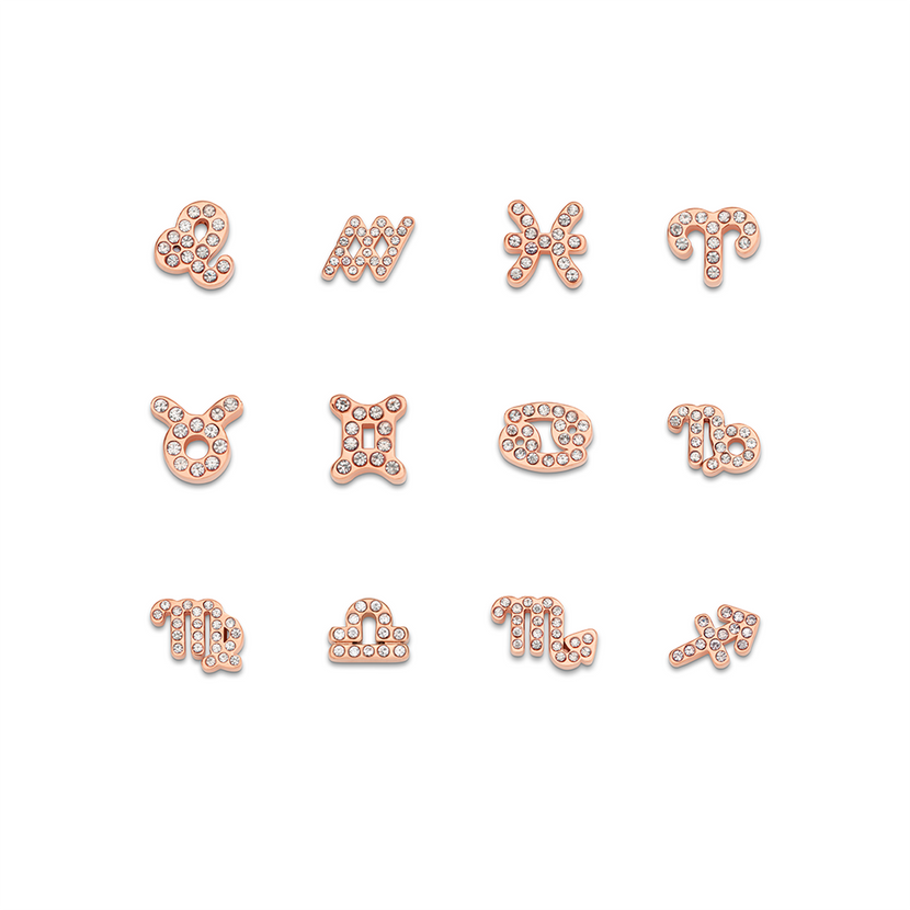 Made Mine Charms - Pavé Zodiac Charms (Rose Gold)