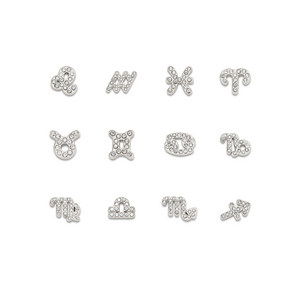 Made Mine Charms - Pave Zodiac Charms (Silver)