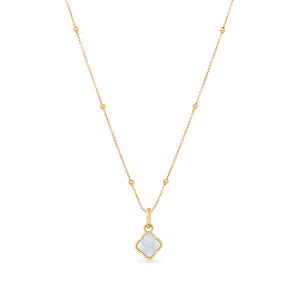 Pearl Clover Necklace (Gold)
