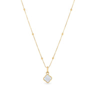 Pearl Clover Necklace (Gold)
