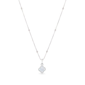 Pearl Clover Necklace (Silver)