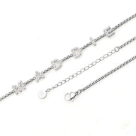 Pearl Custom Name Necklace (Silver)