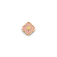 Rose Quartz Clover Charms (Gold) - Clover