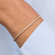 Mini Tennis Chain Bracelet (Gold)