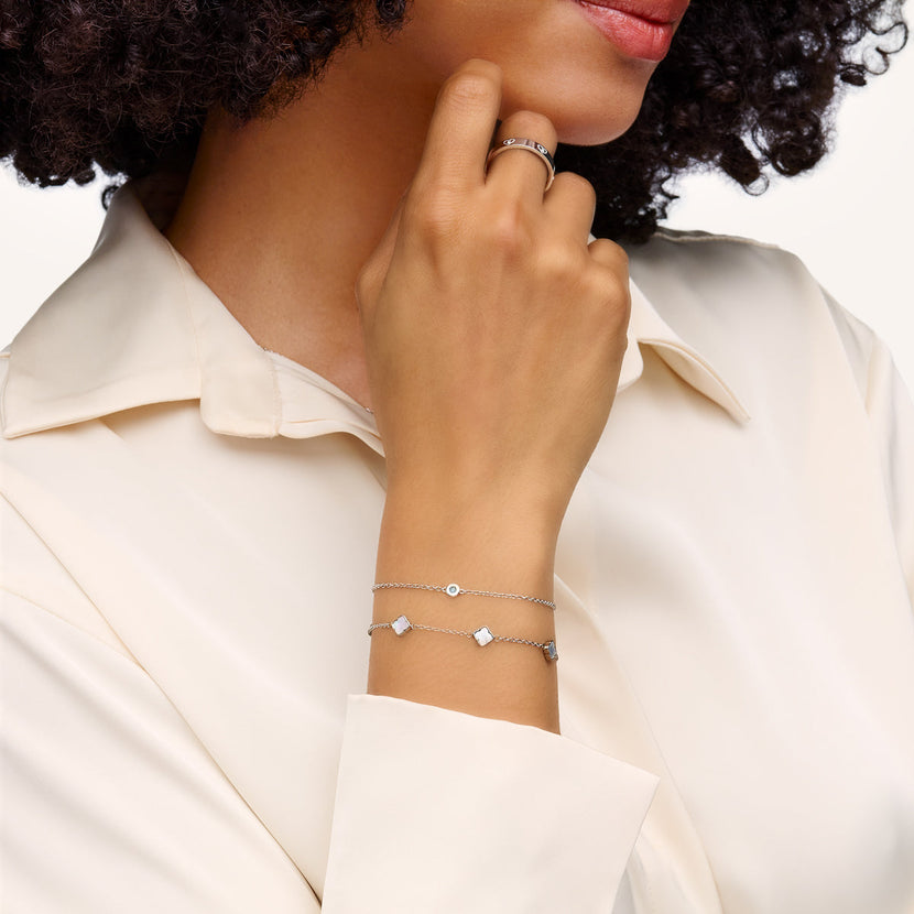 Fine Aquamarine Bracelet (Silver)