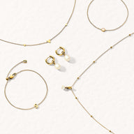 Mini Pearl Necklace (Gold)