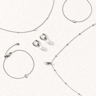 Mini Pearl Bracelet Bridesmaid Gift Set (Silver)