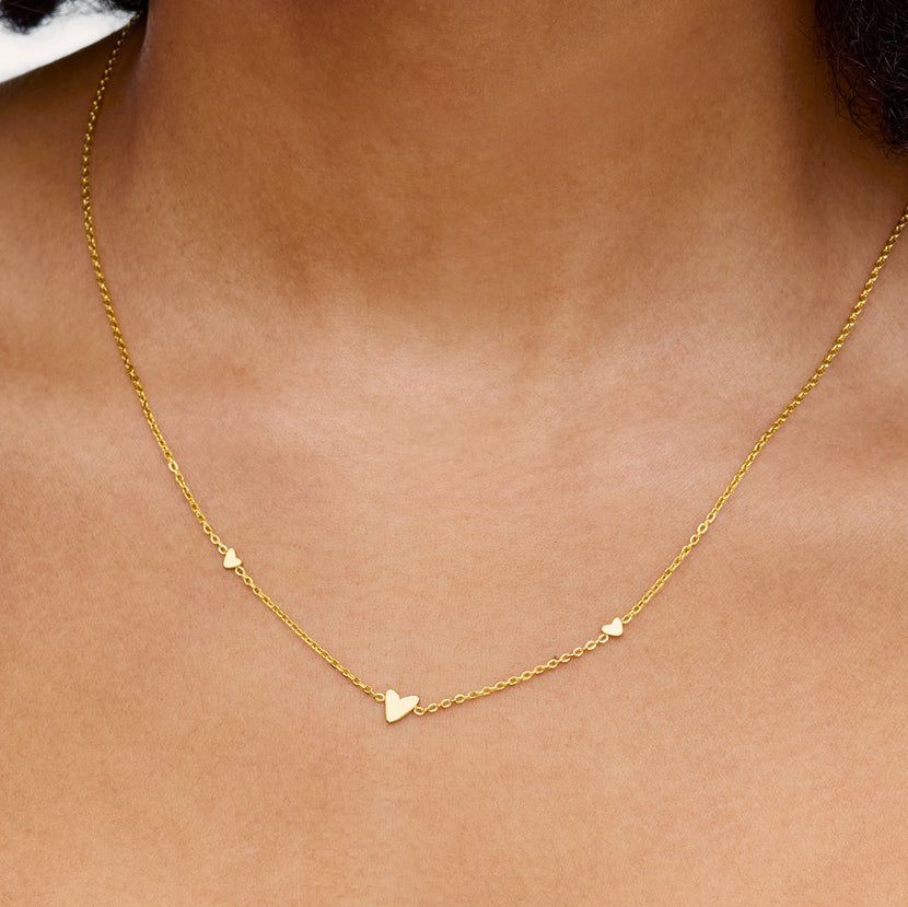 Mini Heart Necklace (Gold)
