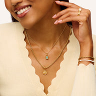 Ocean Charm Necklace (Gold)