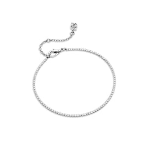 Mini Tennis Chain Bracelet (Silver)