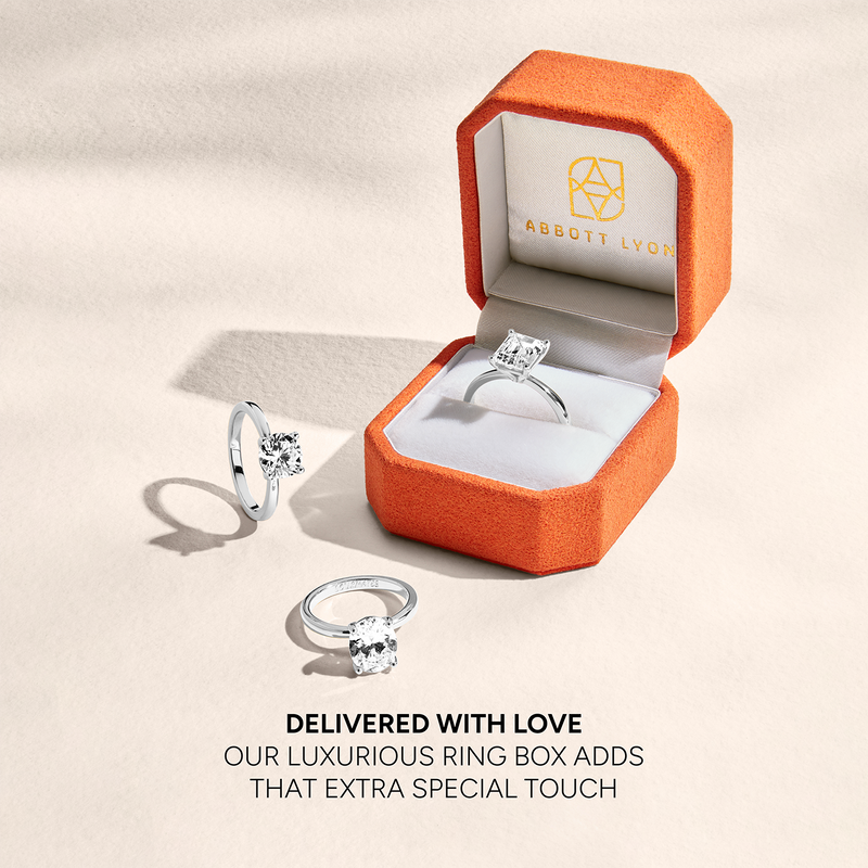 Round Cut Solitaire Ring 2ct (Silver)