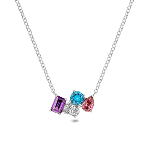 Custom Toi Et Moi Legacy Necklace (Silver)