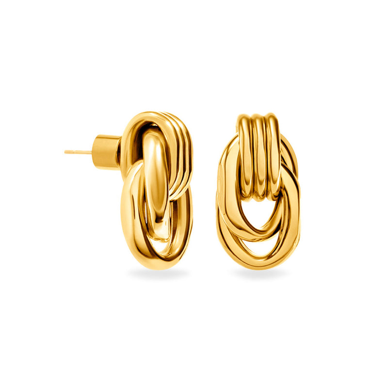 Statement Knot Studs (Gold)