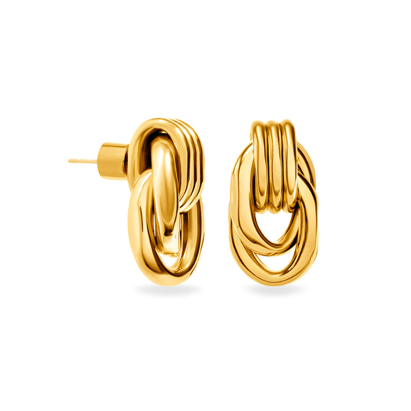 Statement Knot Studs (Gold)