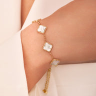 Tennis, Clover & Bangle Bundle (Gold)