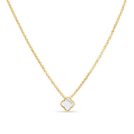 Pearl Clover Necklace (Gold)