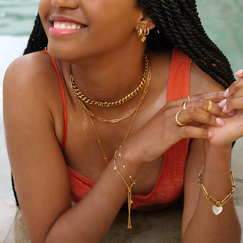 Initial Choker (Gold)