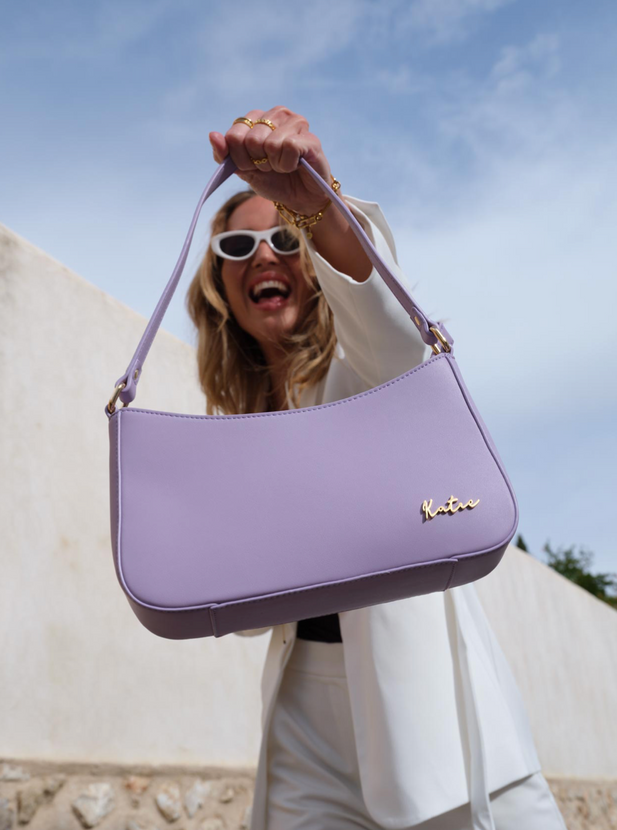 Lilac Underarm Scoop Bag