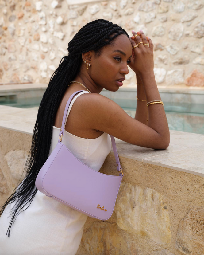 Lilac Underarm Scoop Bag