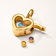 Floating Birthstone Charm (Gold)